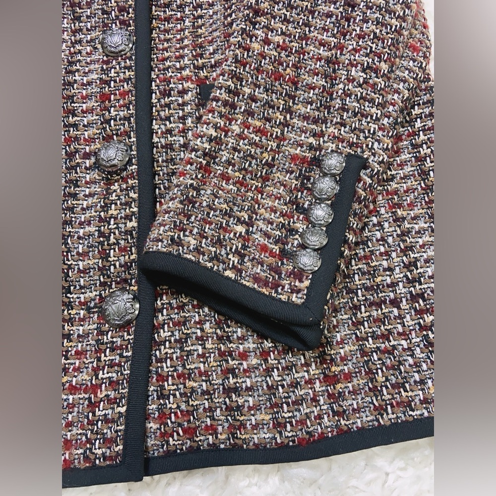 NWT $798 Veronica Beard Watkins Tweed Dickey Jacket - Picture 8 of 9